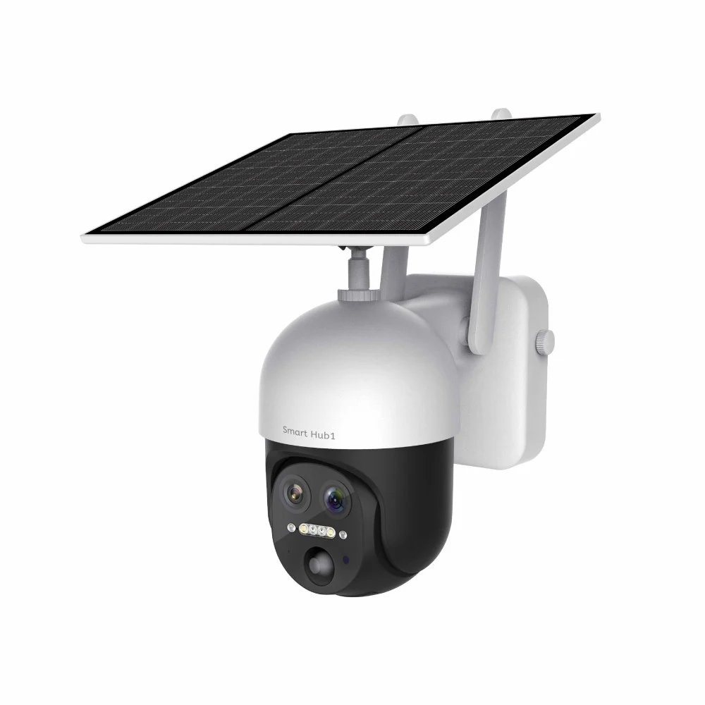 كاميرا طاقة شمسية 4K عدستين