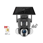 ⁦كاميرا طاقة شمسية 4K تعمل بشريحة بيانات 4G - عدستين ثابته ومتحركه بتقنية الزوم 20X | موديل CM11⁩ - الصورة ⁦2⁩