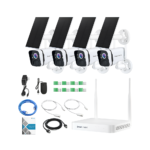 ⁦نظام كاميرات المراقبة اللاسلكي بالطاقة الشمسية 4 كاميرات- بدقة 4ميجا 2kمع جهاز التسجيل⁩ - الصورة ⁦8⁩