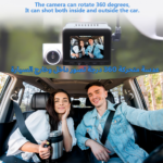 ⁦داش كام امامي وخلفي بدقة 4K بعدسة 360° تعمل بالواي فاي⁩ - الصورة ⁦4⁩