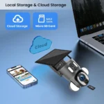 ⁦كاميرا مراقبة خارجية بالطاقة الشمسية 4K تعمل بالواي فايWIFI⁩ - الصورة ⁦4⁩